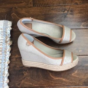 New Tory Burch Wedges worn once in house to try on